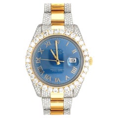 Pre-Owned Herren Rolex Datejust 2-farbiges Armband mit Diamant-Lünette und Armband