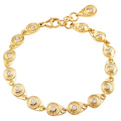 Syna Yellow Gold Cosmic Bracelet with Diamonds