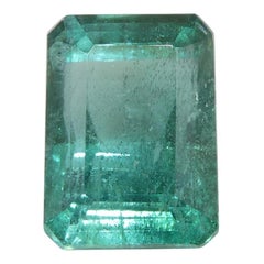 Esmeralda verde talla octogonal/esmeralda de 3.8ct certificada GIA Zambia