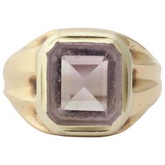 Rare Russian Amethyst Gold Ring circa 1850 11