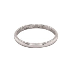 Cartier 1895 Wedding Band Ring Platinum
