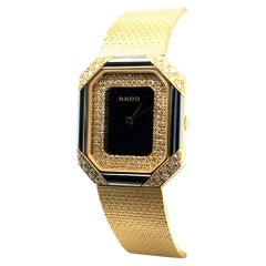 Elegant Rado Lady’s Watch in 18 Karat Yellow Gold