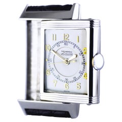 Vintage Le Coultre Reverso, Art Deco, Stainless Steel Wristwatch, circa 1934