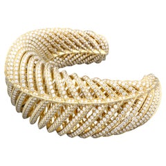 Tiffany & Co. Diamond 18k Gold Cuff Bracelet