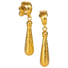 Gurhan 24k Gold Club Drop Earrings