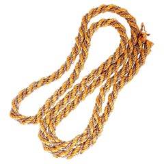 Rope Chain Necklace 14kt 63 Grams