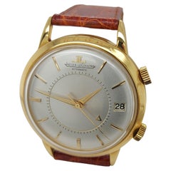 18kt Yellow Gold Jaeger Le Coultre Memovox Watch in Perfect Condition, Cal K825