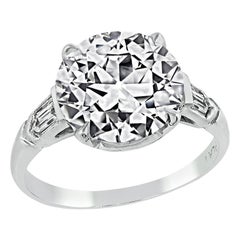 GIA Certified 3.51ct Diamond Engagement Ring