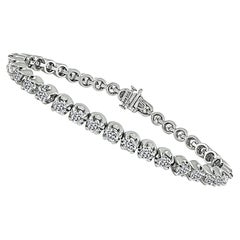 Bracelet tennis en diamants de 7,00 carats
