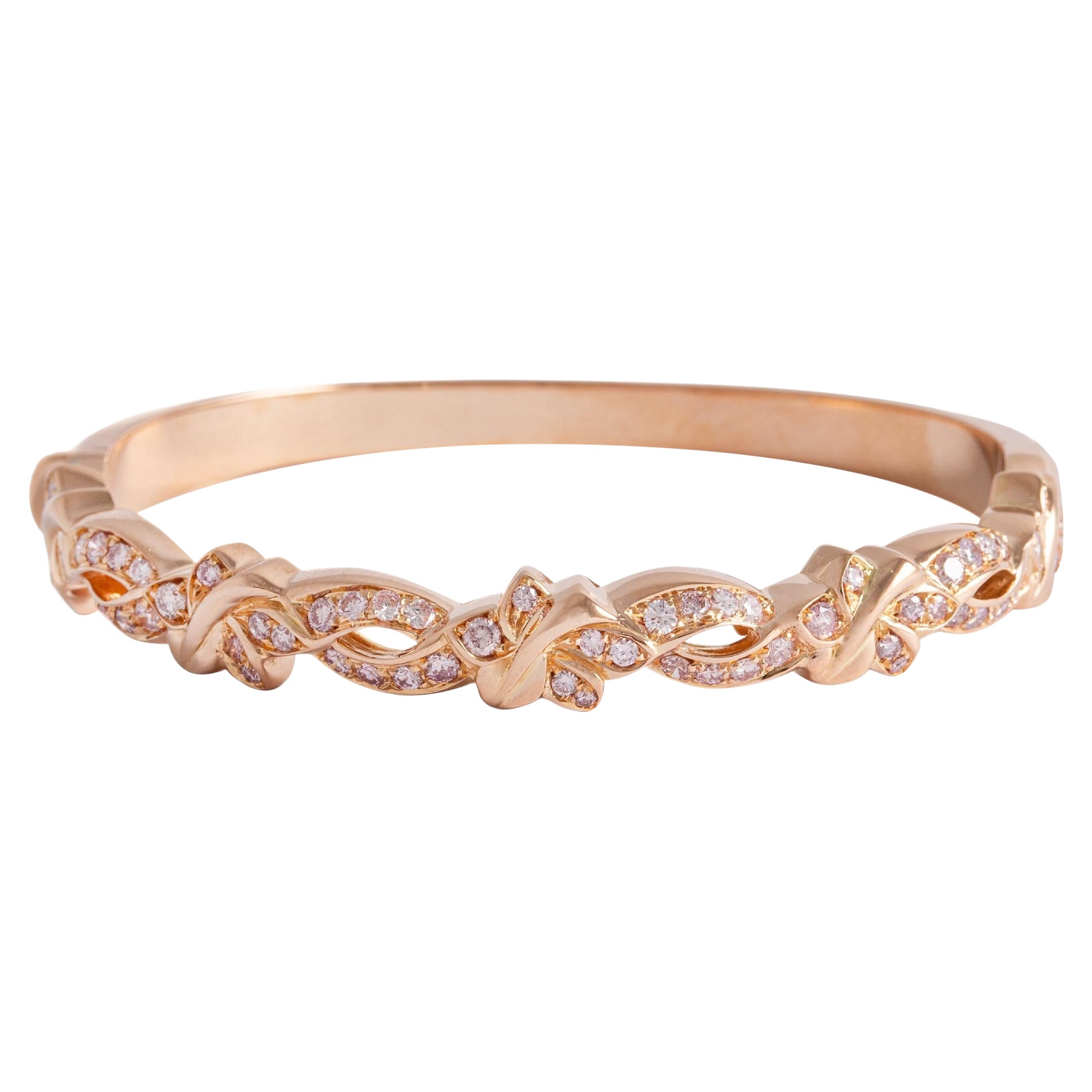 Pinkes Armband mit pinkfarbenen Diamanten 1,60 Karat
