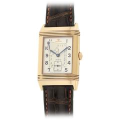 Vintage Jaeger LeCoultre Rose Gold Reverso 60th Anniversary Wristwatch