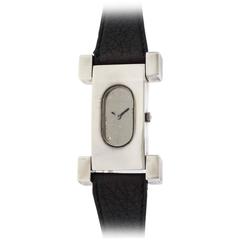 Serge Manzon for Longines Sterling Silver Quartz Wristwatch