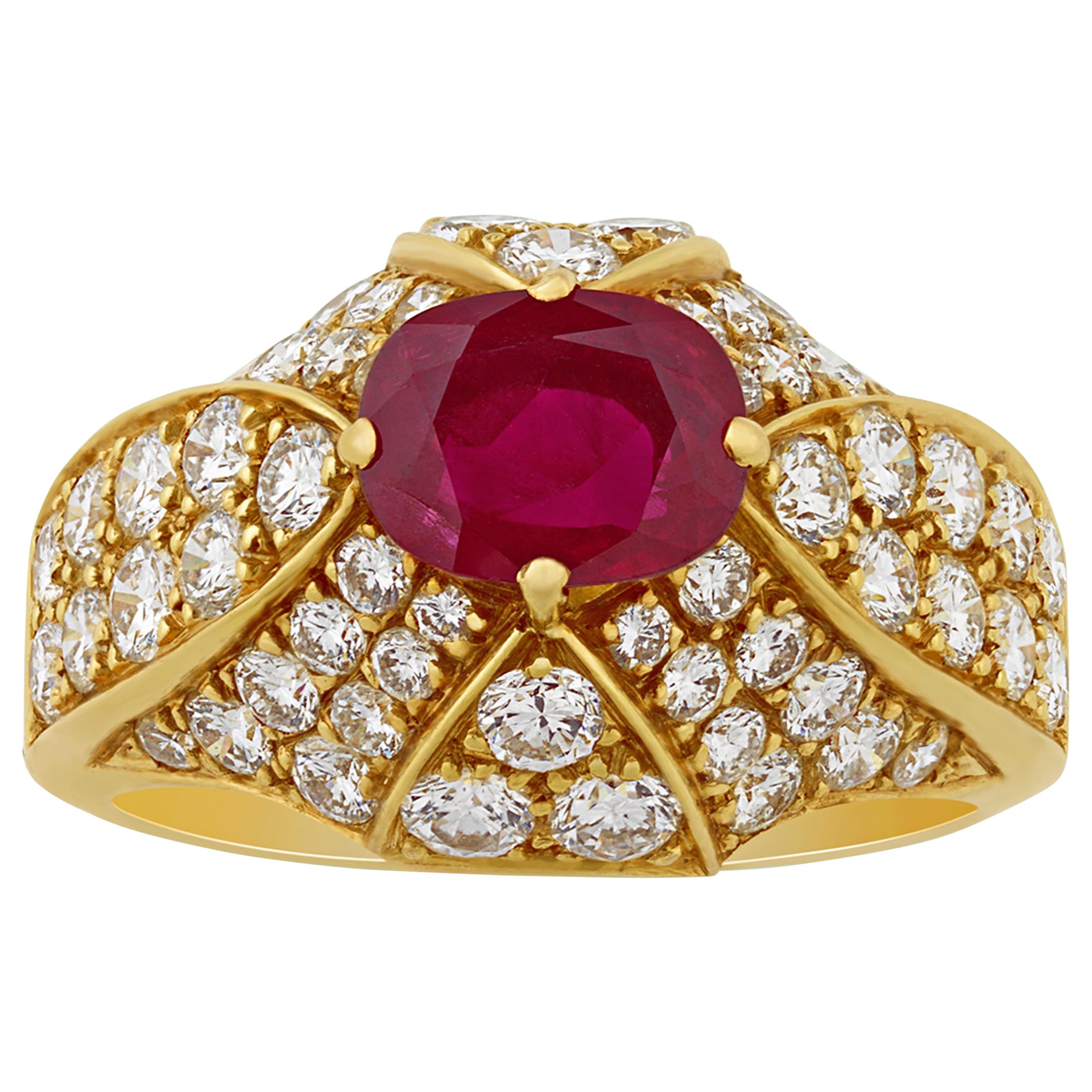 Cartier Ruby Ring, 0.70 Carats
