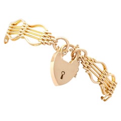 Antikes Gate-Armband aus Gelbgold