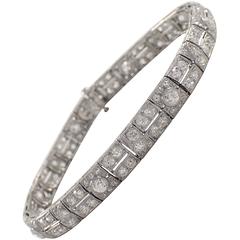 1920s Art Deco Diamond Platinum Bracelet Antique 1920s Art Deco Diamond Platinum Bracelet