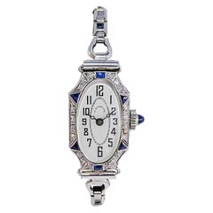 C.D. Peacock Platinum Art Deco Ladies Dress Watch with From