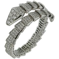Bulgari Serpenti Pave Diamond Gold Bracelet