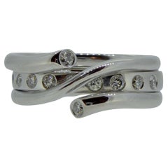 Anello magico Georg Jensen usato con fascia interna di diamanti