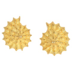 Valentin Magro Gold Shell Earrings