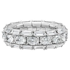 Roman Malakov 5.35 Carats Total Oval and Round Diamond Expandable Ring