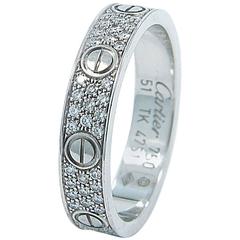 Cartier Diamond Gold Love Wedding Band Ring 