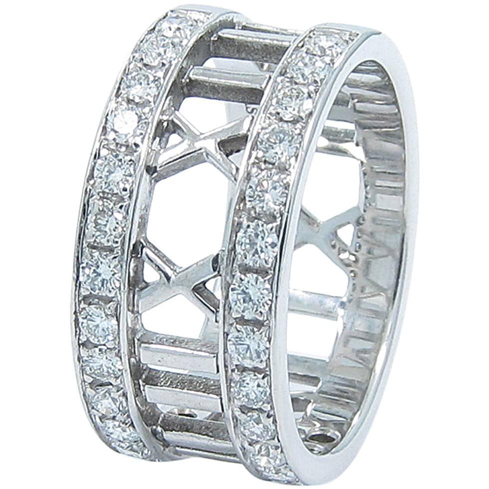 Tiffany & Co. Atlas Diamond Gold Ring