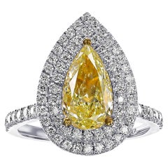 GIA 2.72 Cttw Fancy Diamond, 18 kt. White Gold, Ring