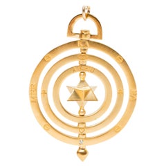 Collier de talisman Merkaba en vermeil