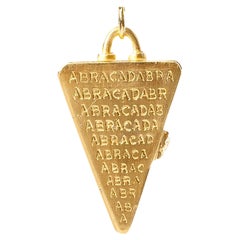 Vermeil Abracadabra Pyramid Locket