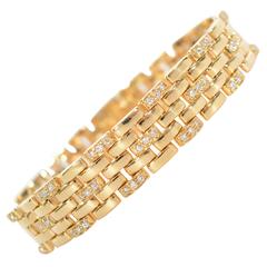 Cartier Diamond Gold Panthere Bracelet