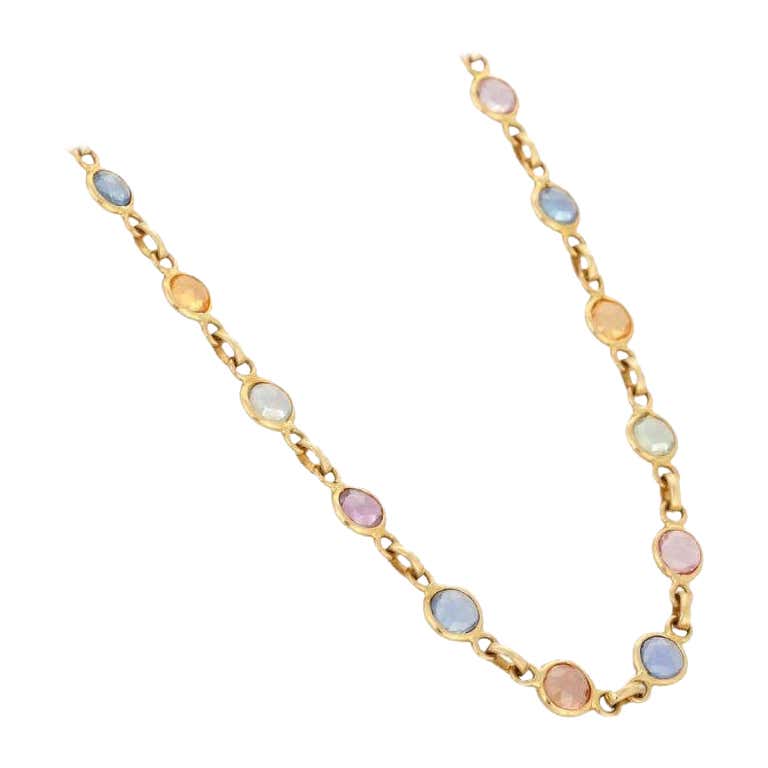 110.91 Carat Multi-Gemstone and Diamond Wide Filigree Bracelet in 14 110.91 Carat Multi-Gemstone and Diamond Wide Filigree Bracelet in 14