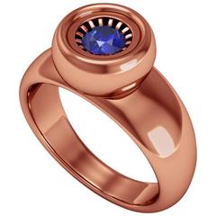 Barbara Nanning and Sparkles Sapphire Gold Ring 5
