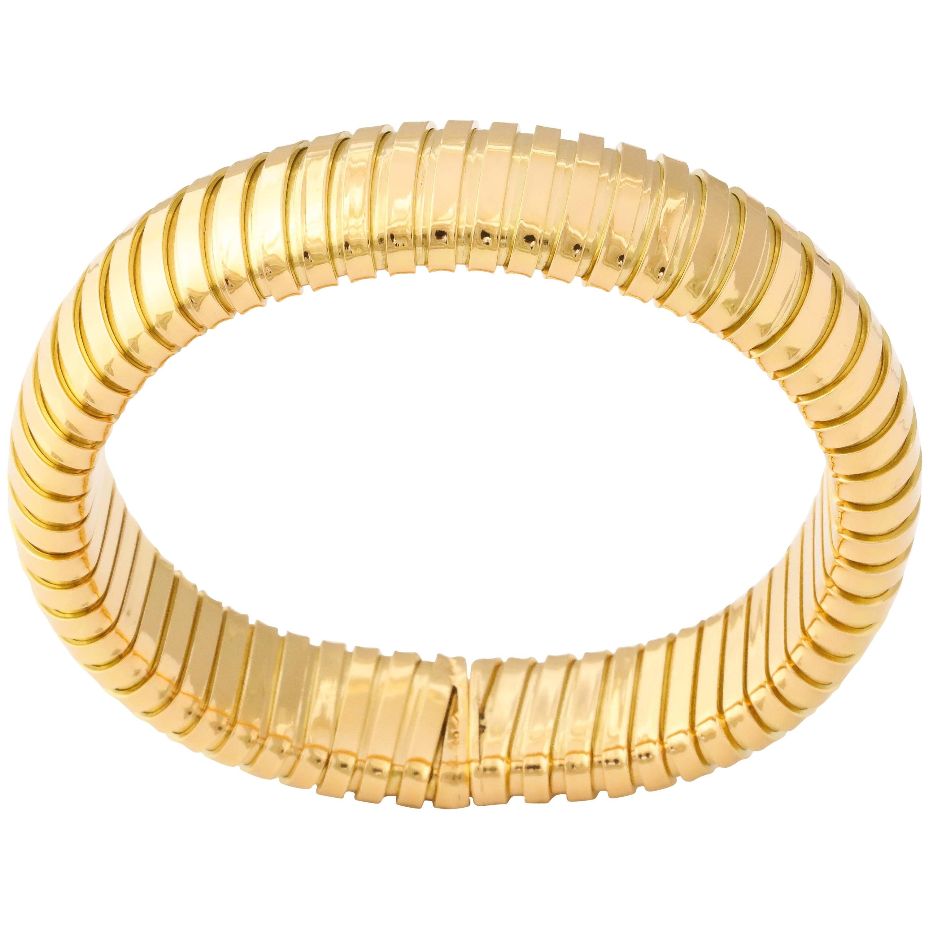 Gold Tubogas Bracelet at 1stDibs | tubogas bracelets