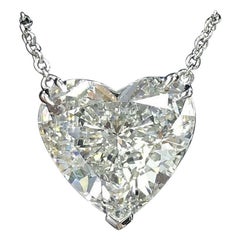 2 Carat Heart Shape Diamond GIA Certified Pendant Necklace