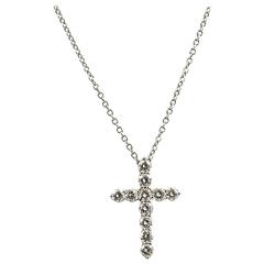 Tiffany & Co. Diamond Platinum Cross