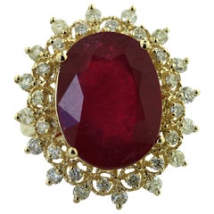 Used 14K Ruby and Diamond Ring