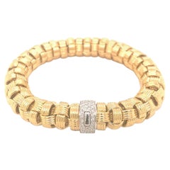 Diamant-Armband aus 18 Karat Gelbgold von Roberto Coin