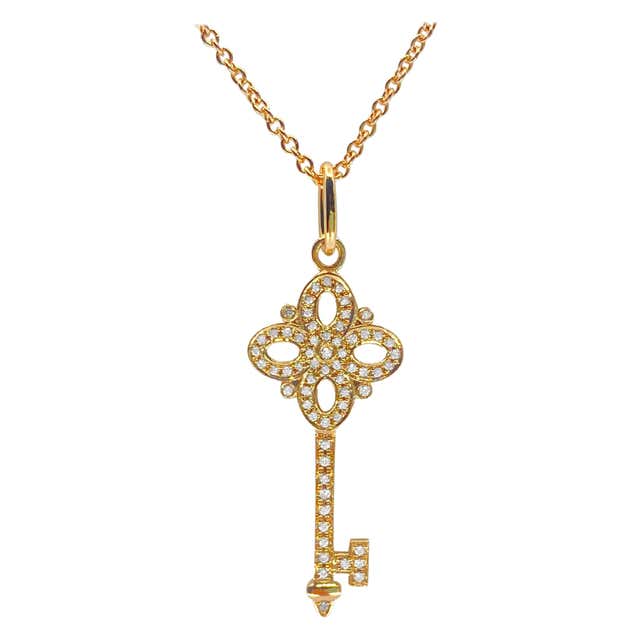 Tiffany and co gold cross necklace Clearance