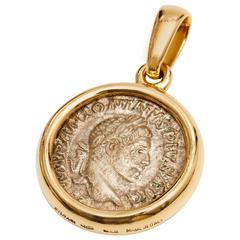 Bulgari Gold Coin Pendant