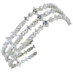 Harry Winston Diamond Platinum Bracelet 