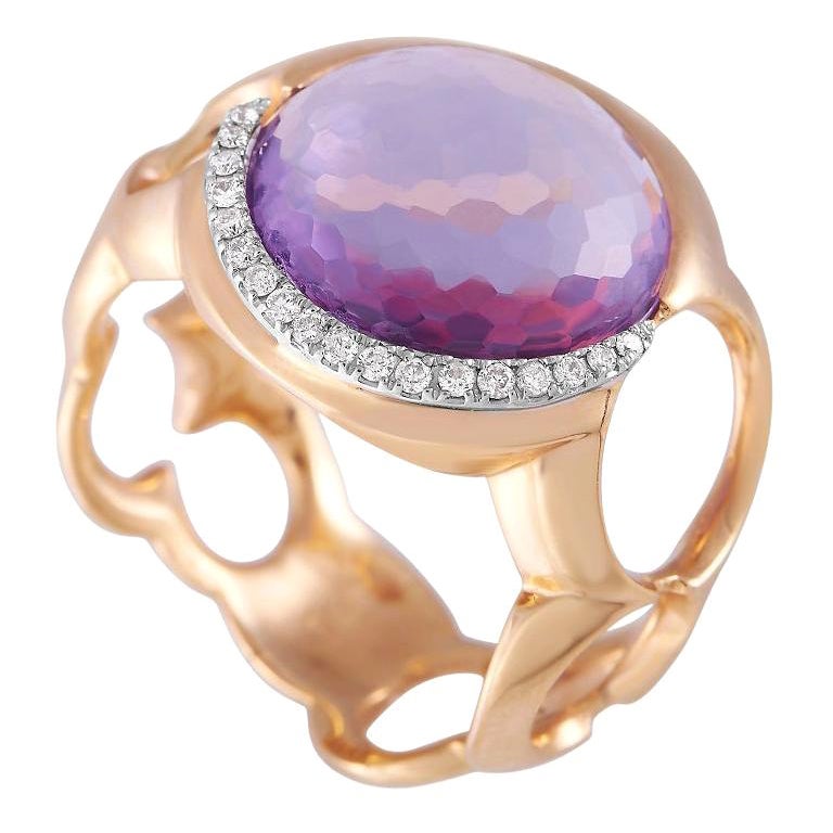 US Size 10 AlAliGems Handmade Amethest Rings Purple Vintage Ring Purple Stone 