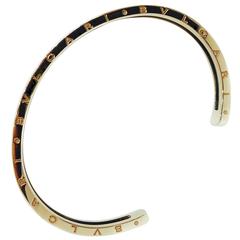 Bvlgari B.zero1 Steel Gold Cuff Bracelet
