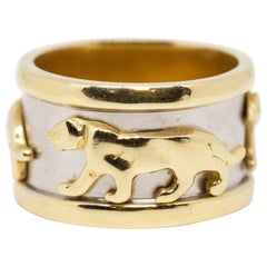 Vintage 14K Gold Pantera Ring