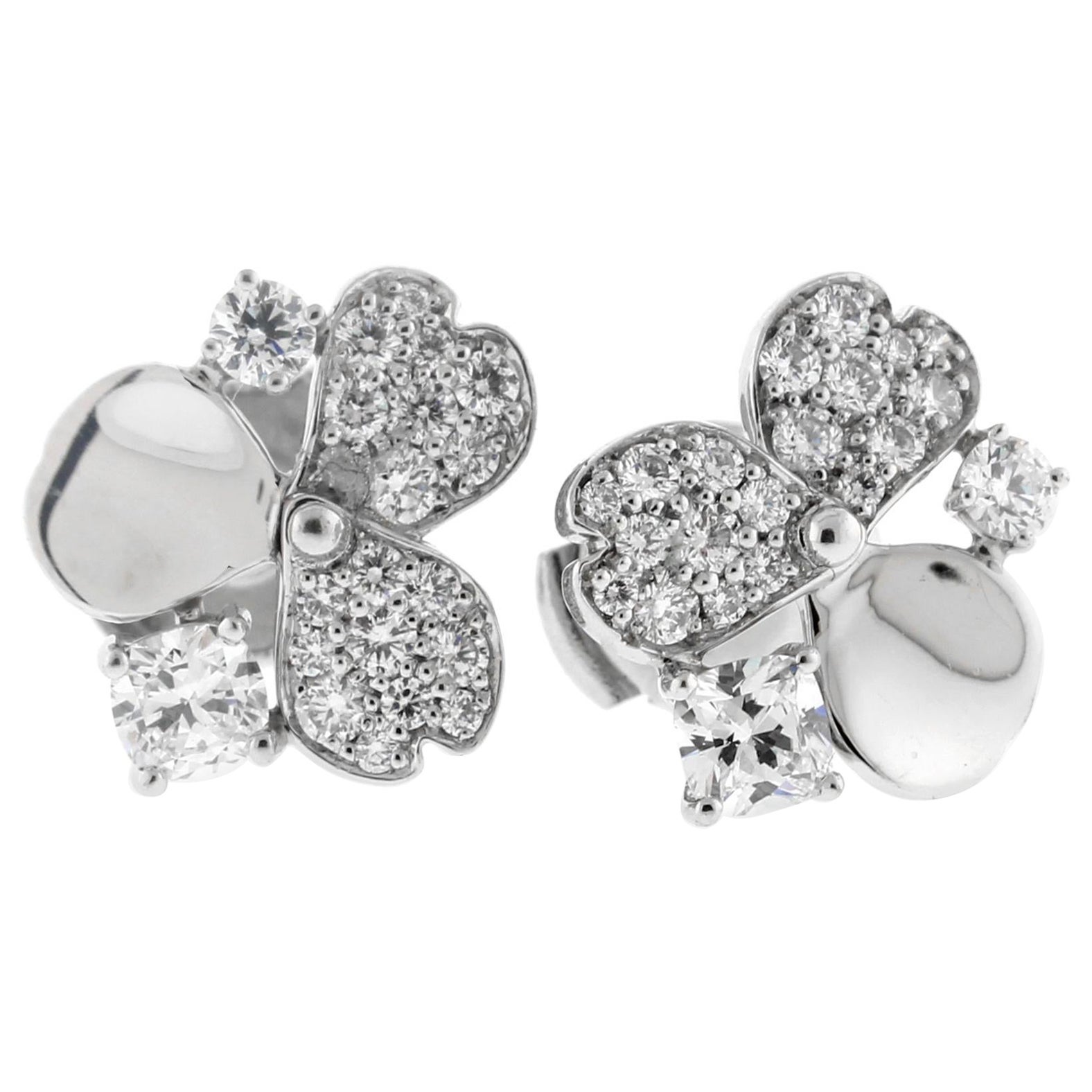 Buy Round Brilliant Cut Single Diamond Earring in Platinum Earrings - 5ine  Jewels