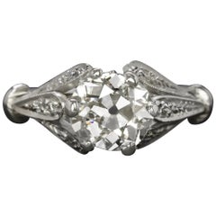 Stunning Vintage Certified Engagement Ring