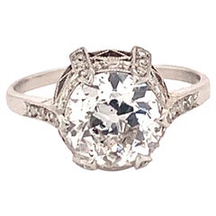 Edwardian Diamond Engagement Ring in Platinum, circa 1910