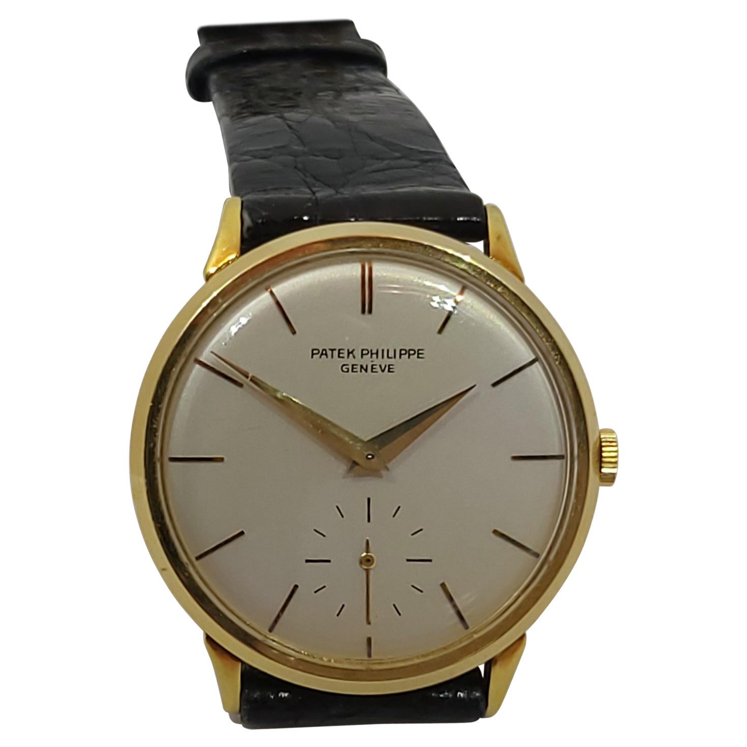 Patek Philippe Calatrava 18 Kt Gold Armbanduhr Kal. 27 AM 400 Anti-magnétiques im Angebot