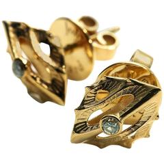 John Brevard Morph Diamond Gold Stud Earrings 12