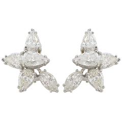 8.10 carats Fancy Shape Diamond Earrings