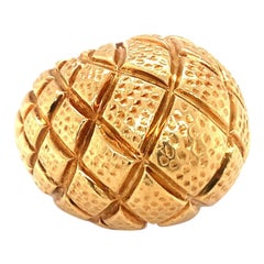 Immense 22K Yellow Gold Dome Ring, circa 1960s